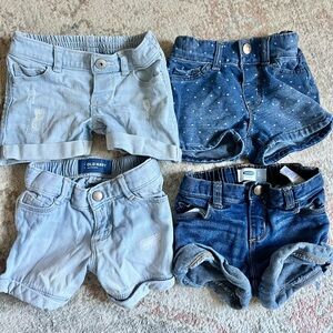 Old Navy & Oshkosh Denim Shorts set
